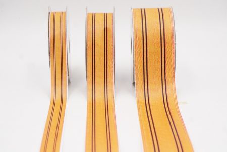 Жовта та чорна смугаста тканинна стрічка набір_AI